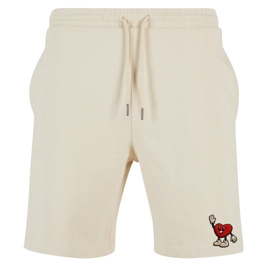 HEY THERE CREAM SHORTS